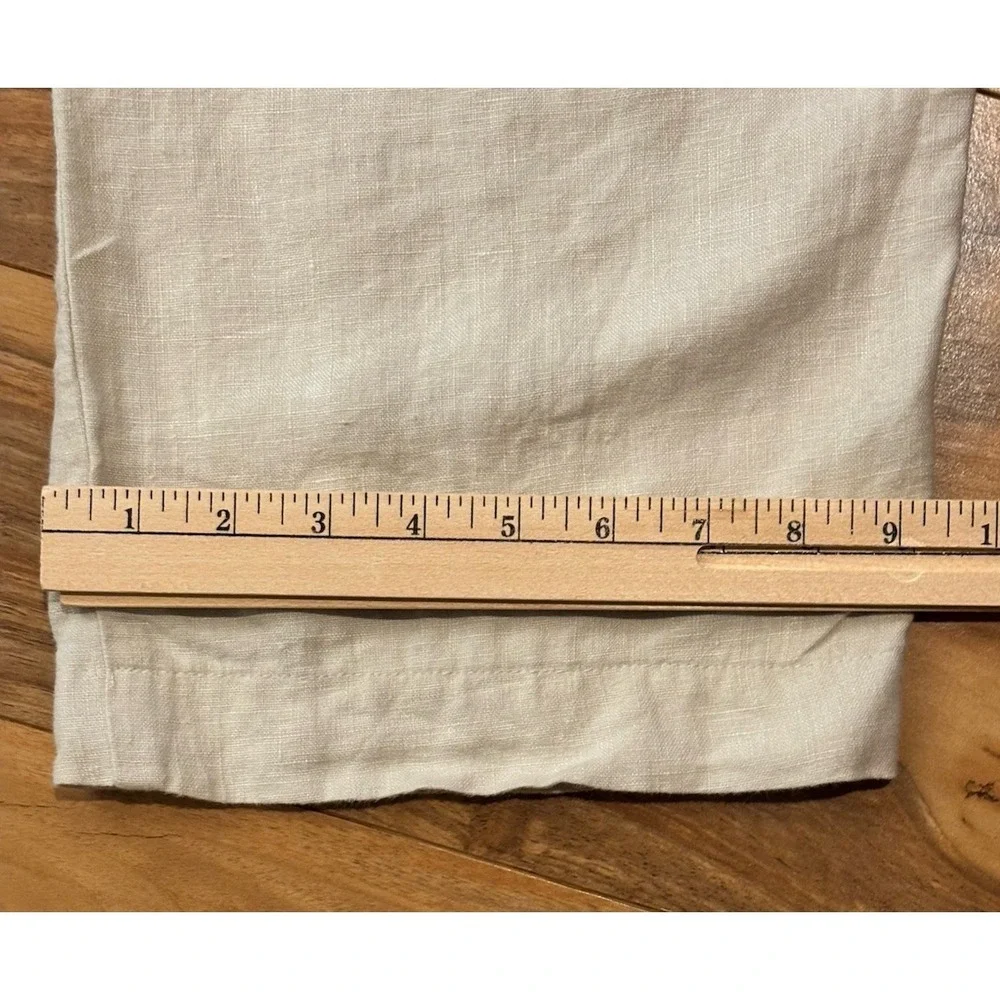 Jos. A. Bank Mens 38x27 100% Linen Pants Beige Tan Lightweight Tropics Pockets